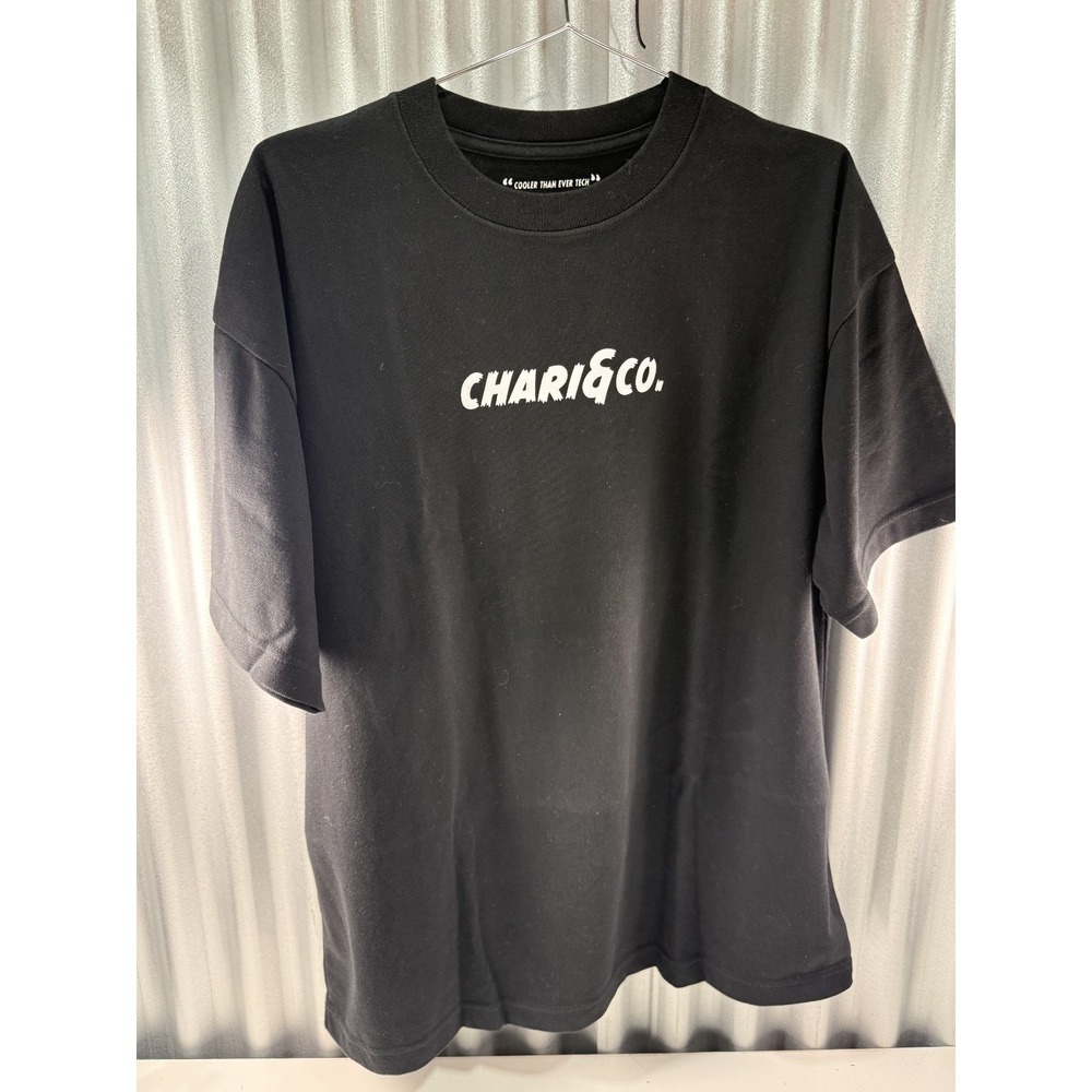 CHARI&CO NYC Tennis Ball Cool Tee Black Graphic T-Shirt Men's Size L